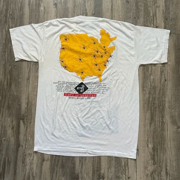 Vintage 80s David Bowie The Glass Spider Tour Concert T-Shirt Size Large - Picture 5 of 6